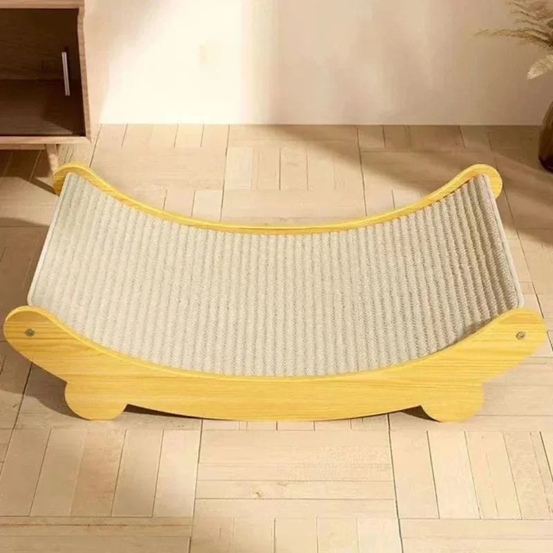 Cat Scratch Board & Bed | Wood & Sisal Scratcher Pad Cat Scratch Board QXL