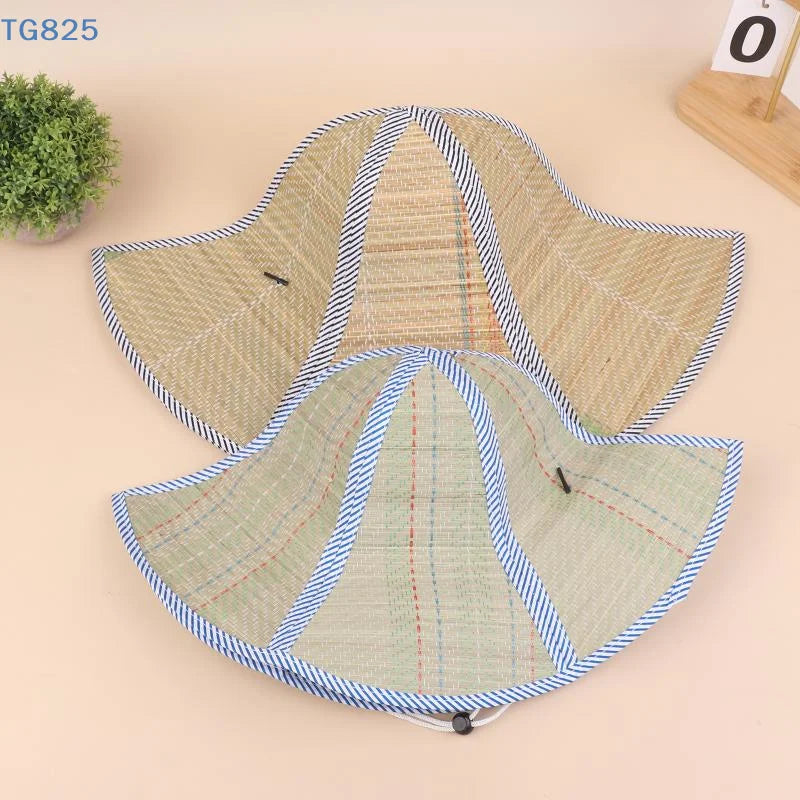 Foldable Straw Sun Hat | Wide Brim UV Protection Unisex Straw Sun Hat QXL