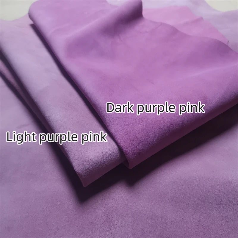 Genuine Sheepskin Leather Fabric 0.6–1mm Purple Pink DIY Craft Leather Craft Fabric QXL