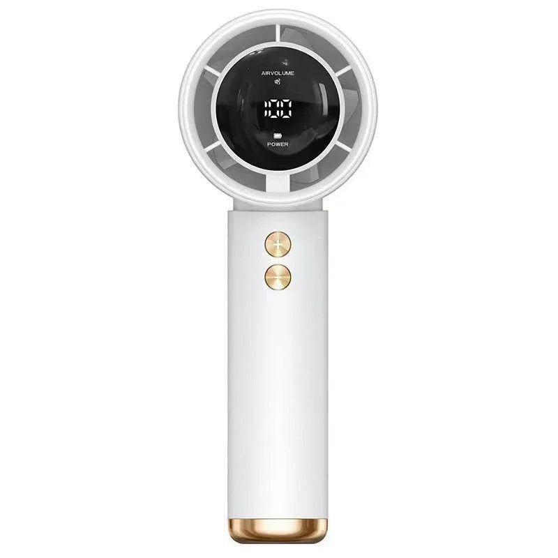 Mini USB Handheld Portable Fan – Fast Charge, Quiet & Compact Handheld Portable Fan QXL WHITE