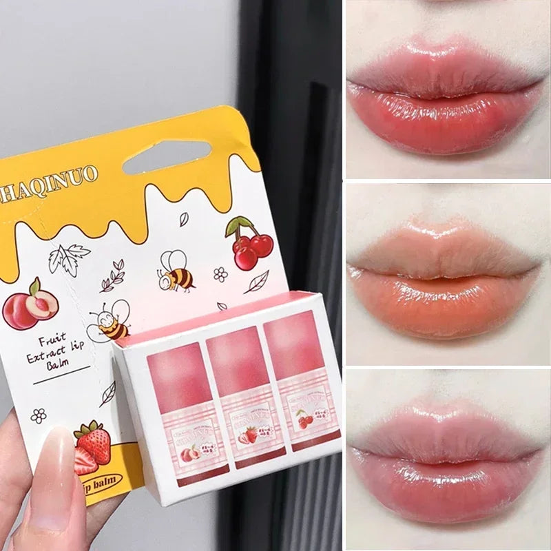 Fruit Extract Tinted Lip Balm – Moisturizing Lipstick 6g Tinted Lip Balm QXL