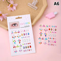 Face & Body Crystal Gem Stickers | Festival Rhinestone Glam Face & Body Gem Stickers QXL 2Pcs A6