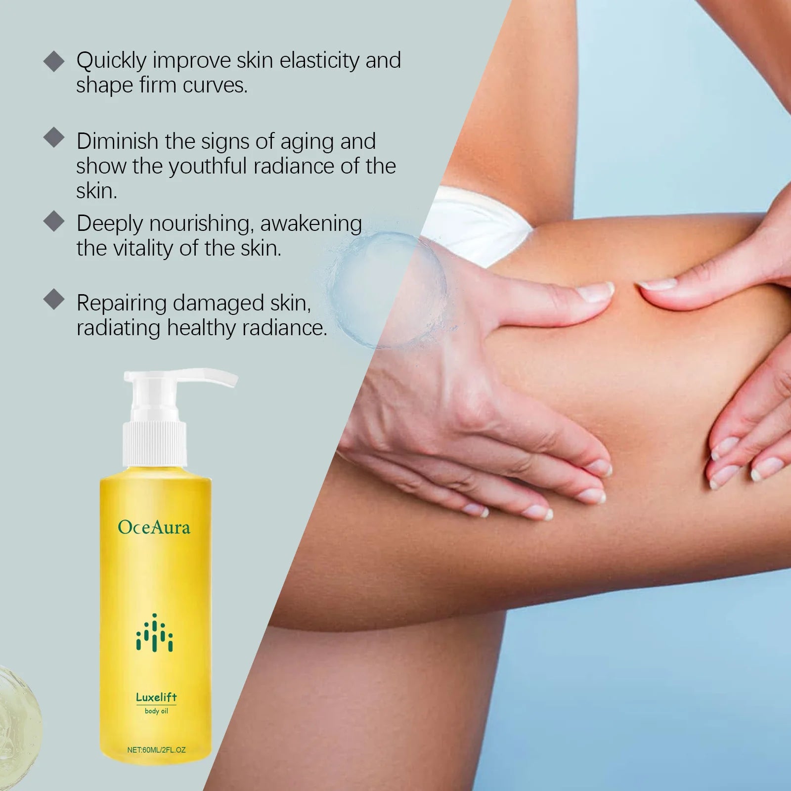 OceAura Body Firming Oil – Hydrating, Brightening & Nourishing Body Care Oil QXL
