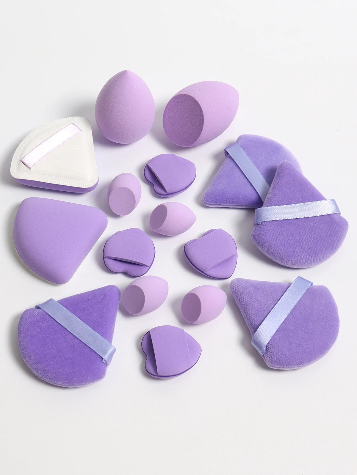 16-Piece Cat Makeup Sponge & Powder Puff Set | Cotton Candy Makeup Sponge Set QXL