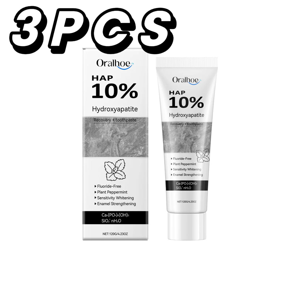Oralhoe Hydroxyapatite Whitening Toothpaste | Enamel Repair Whitening Toothpaste QXL 3PCS