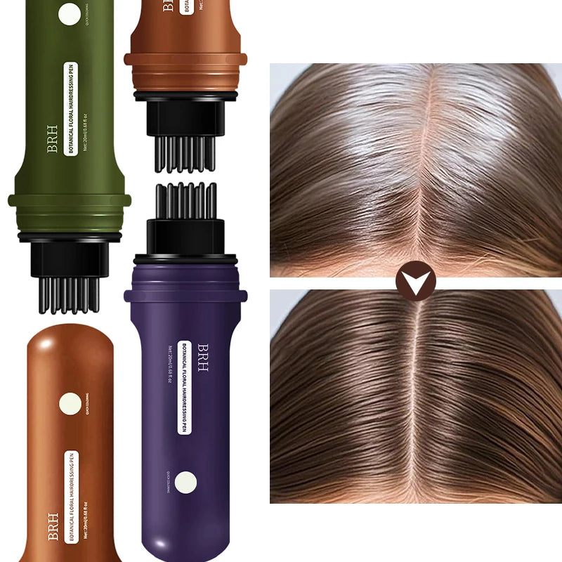 Hair Dye Stick with Built-In Comb | Gray Touch-Up Pen Hair Dye Stick QXL