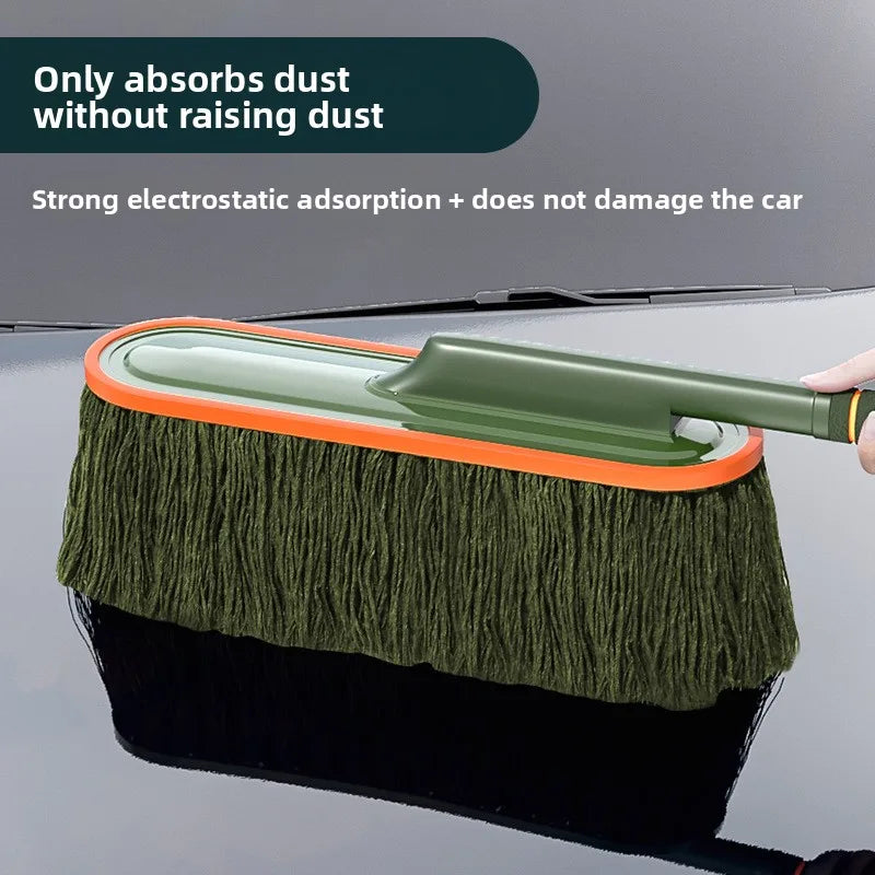 Microfiber Car Wash Mop Kit | Extendable Handle Duster Brush Car Wash Mop Kit QXL