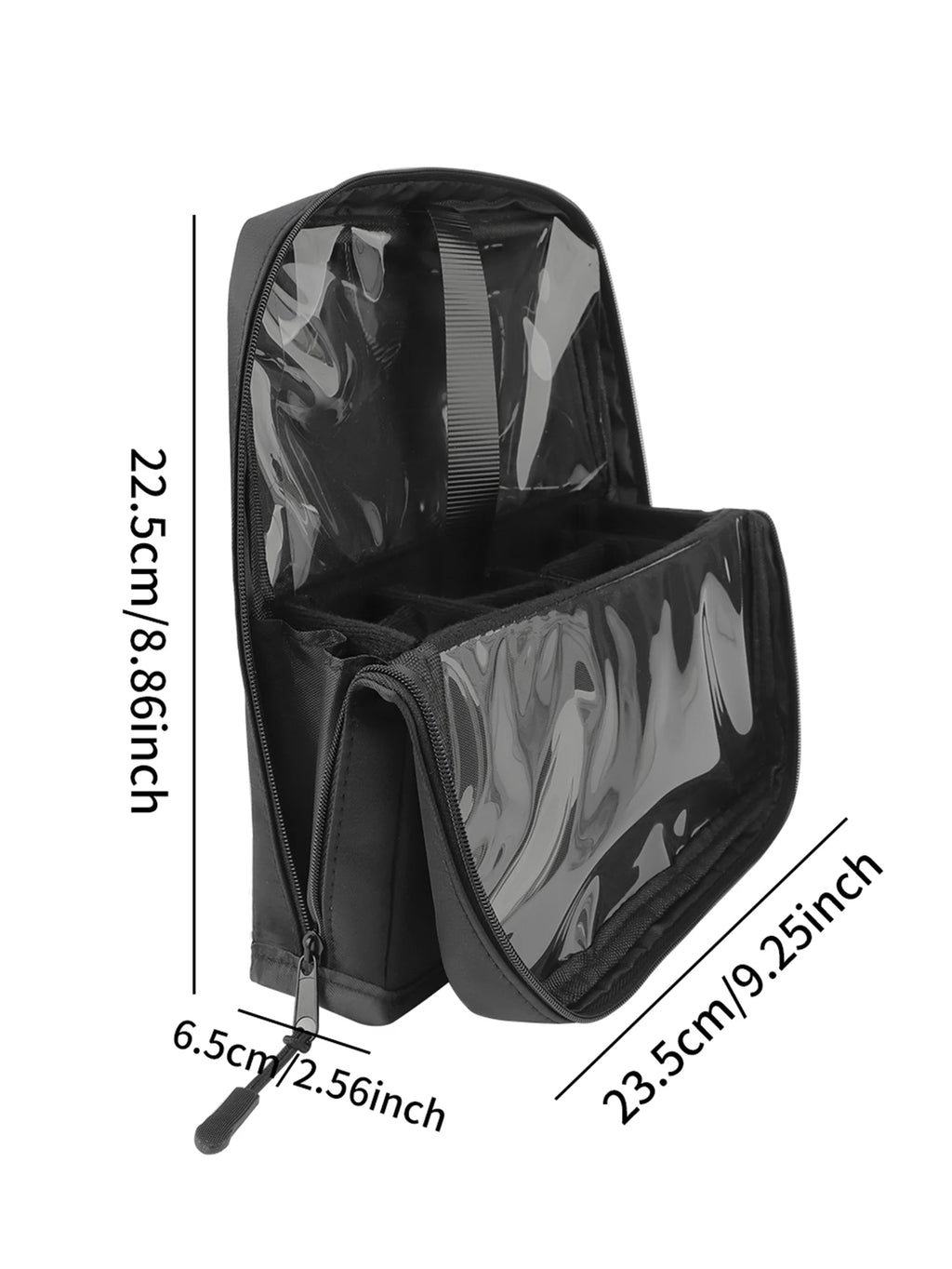 RANCAI Large Makeup Brush Bag | Magnetic Closure & Mirror Makeup Brush Bag QXL