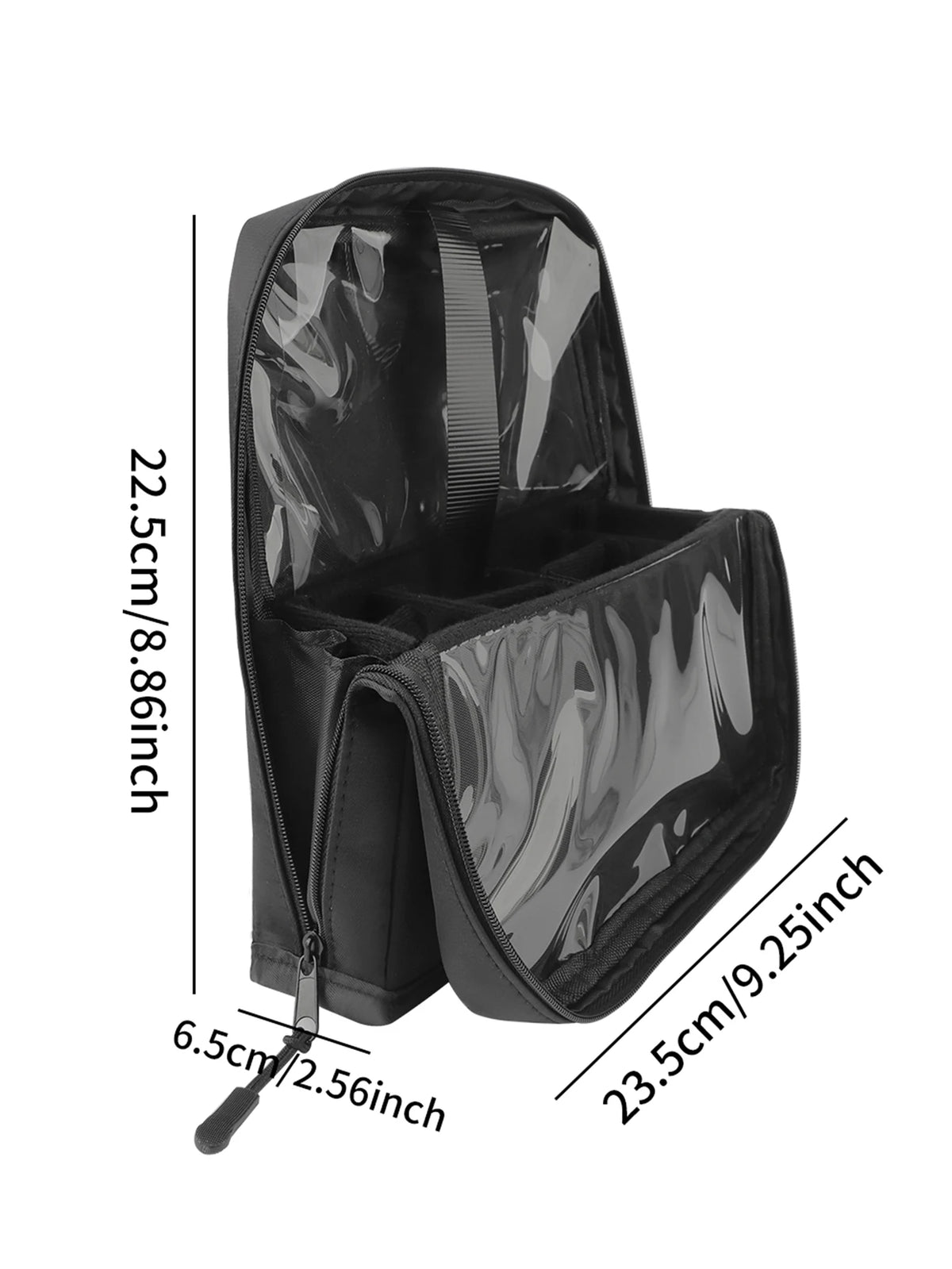 RANCAI Large Makeup Brush Bag | Magnetic Closure & Mirror Makeup Brush Bag QXL