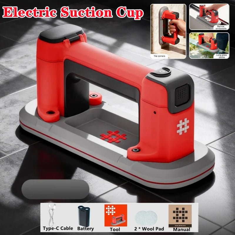 Electric Vacuum Suction Cup Lifter 90/120kg – Tile Glass Granite Vacuum Suction Lifter QXL