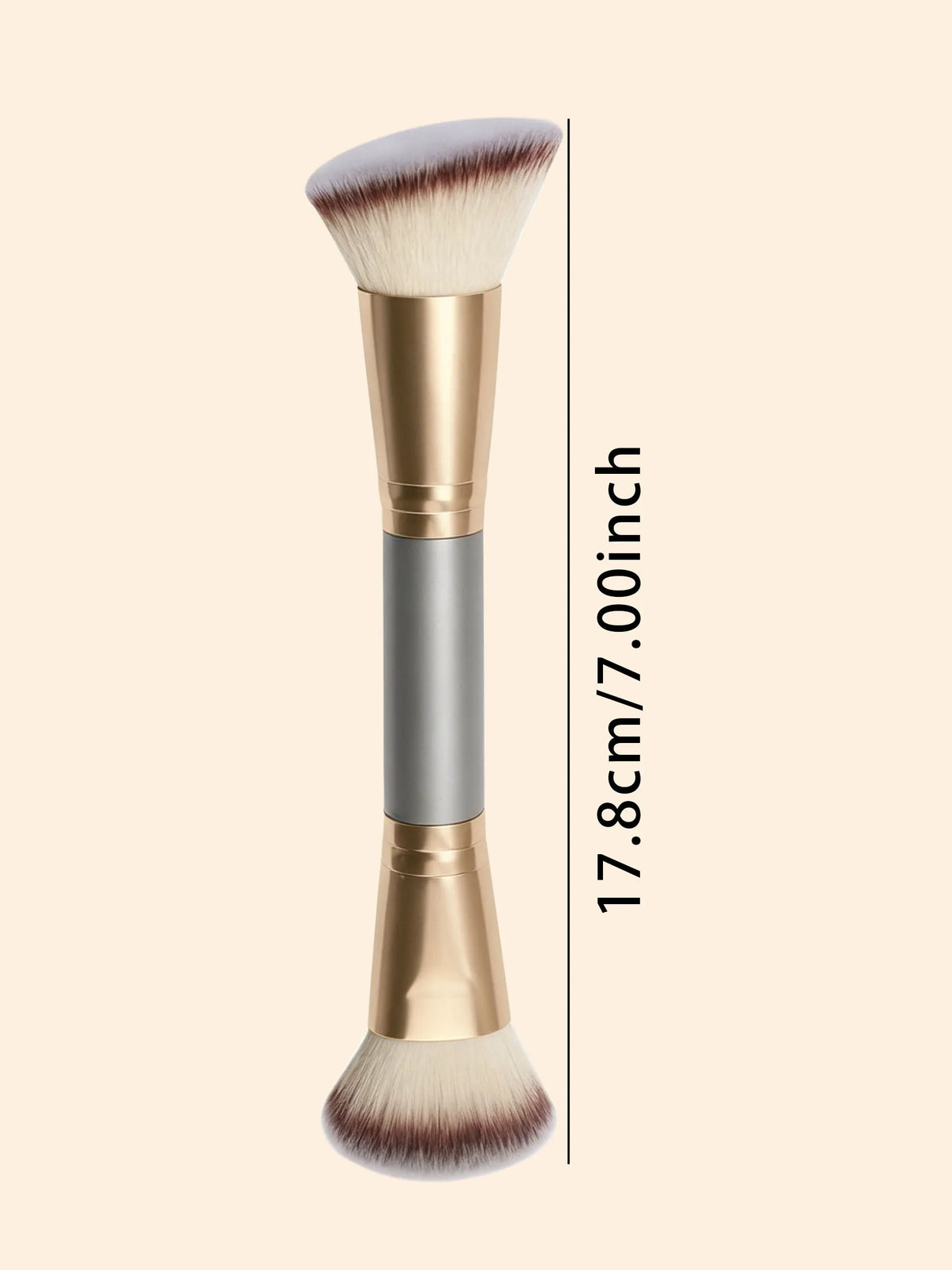 Double-Ended Kabuki Foundation & Blush Makeup Brush Makeup Brush QXL