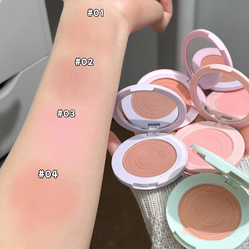 ART VALUE Matte Blush Palette | Peach Rose Rouge Cheek Powder Matte Blush Palette QXL