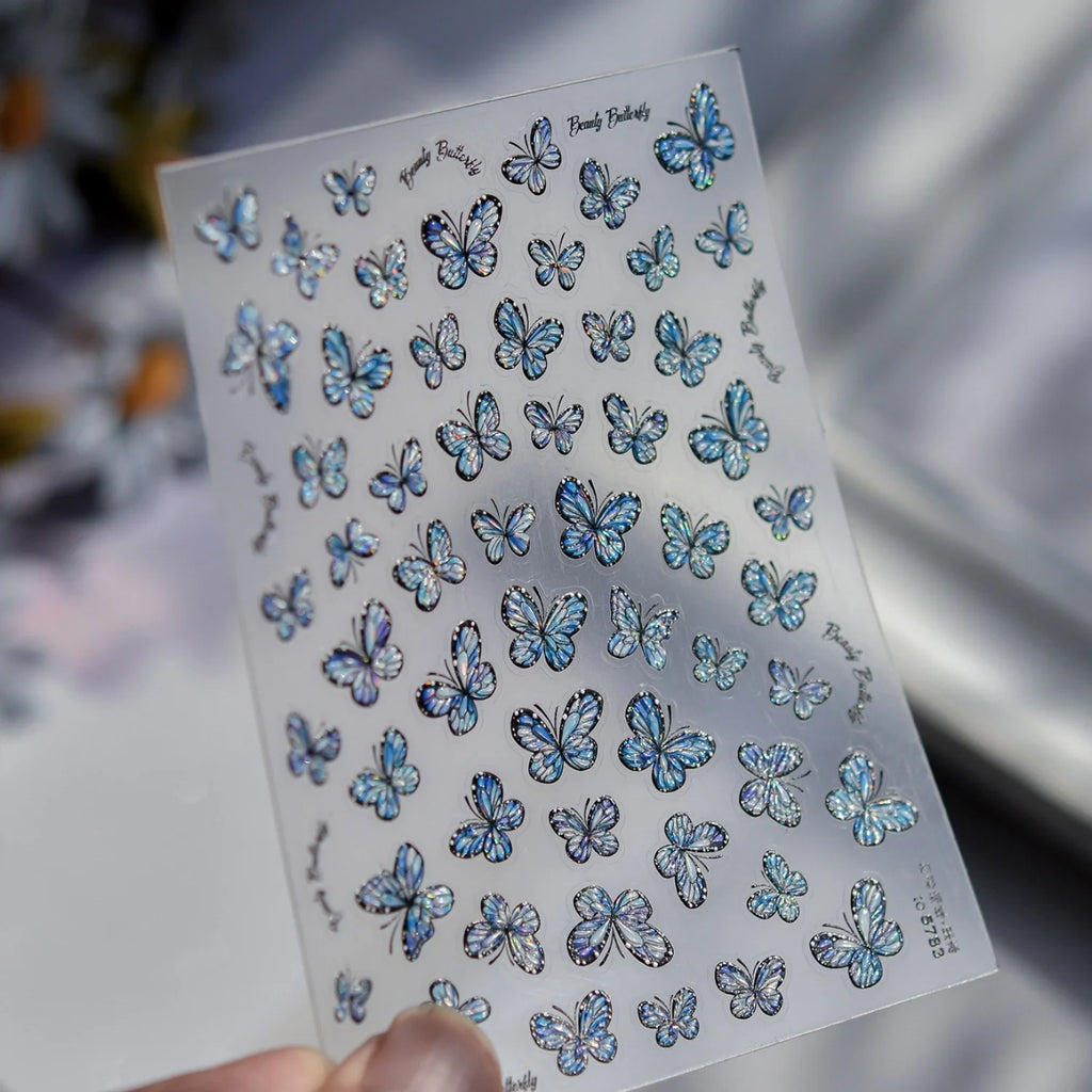 5D Summer Nail Stickers | Tropical Fruit & Beach Nail Decals Nail Art Stickers QXL to5783