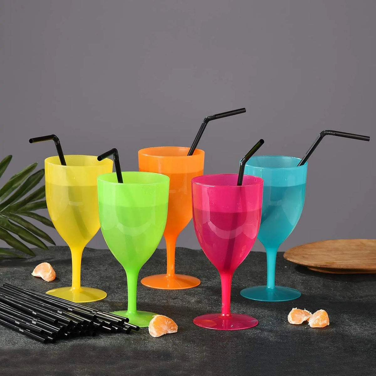 100-Pack Reusable Bubble Tea Straws with Cleaning Brush Reusable Drinking Straws QXL