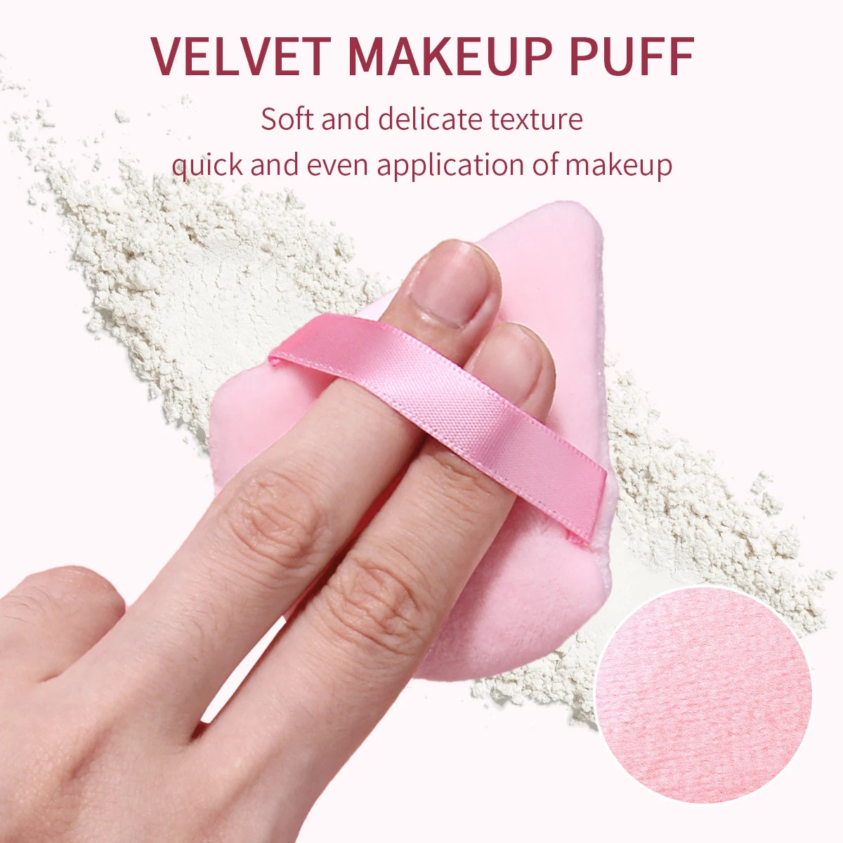 KOSSHOW 3-Pack Soft Makeup Puffs for Loose Powder Setting Makeup Sponge Puff QXL