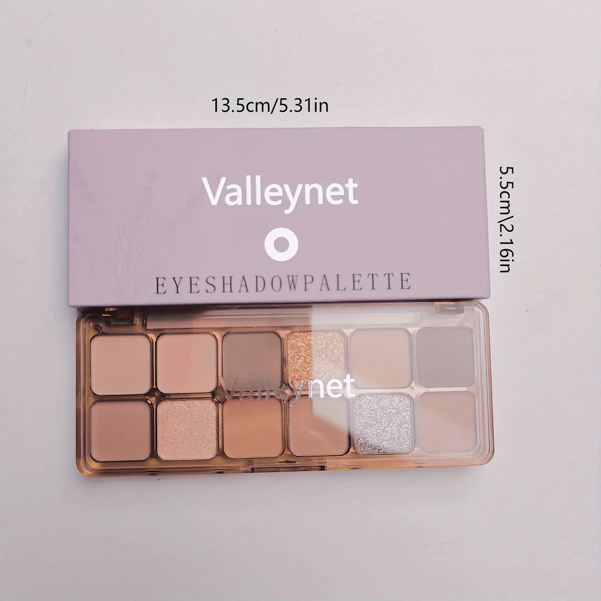 12-Color Earth Tone Eyeshadow Palette | Shimmer & Matte Eyeshadow Palette QXL