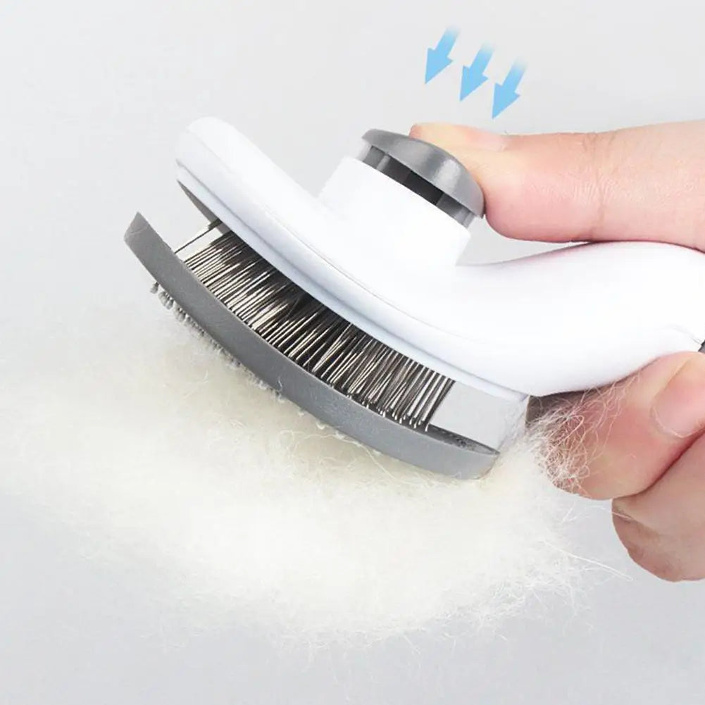 Self-Cleaning Pet Slicker Brush | Cat & Dog Grooming Comb Pet Grooming Brush QXL