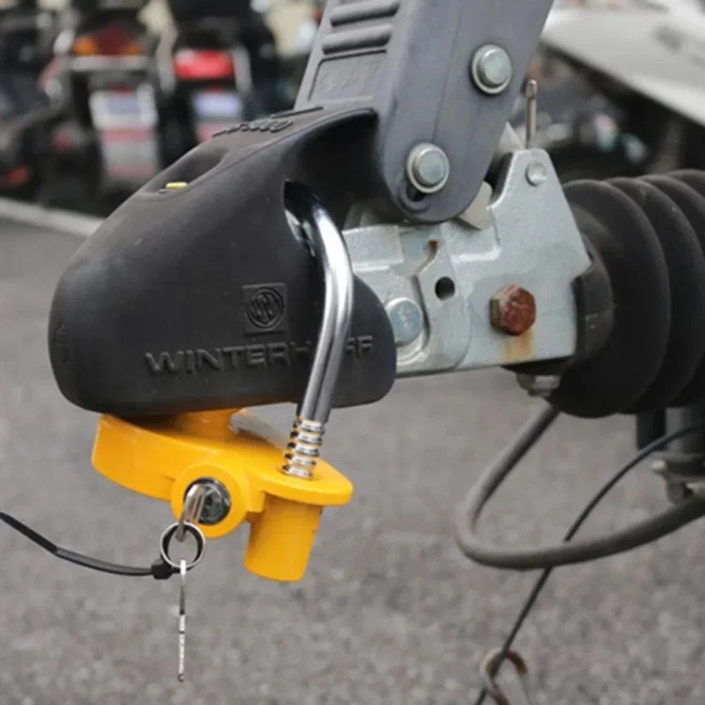 Universal Trailer Ball Coupler Lock | Heavy-Duty Anti-Theft Trailer Coupler Lock QXL