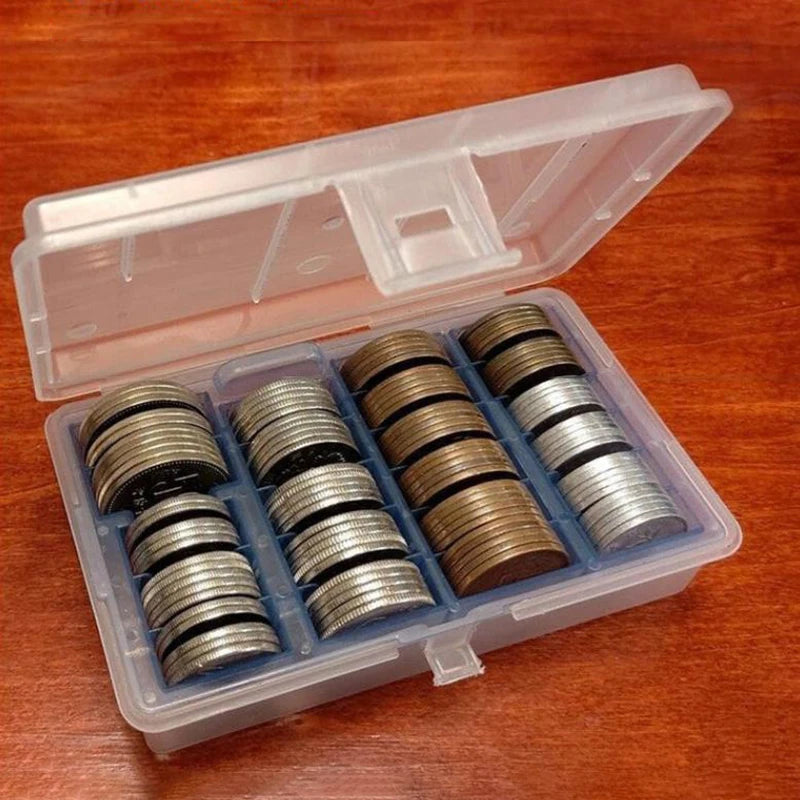 Clear Round Coin Capsule Case | Collector Display & Storage Coin Display Case QXL