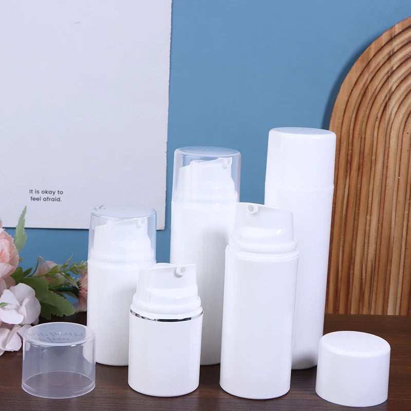 Refillable Vacuum Pump Bottles 30–150ml | Travel Dispenser Vacuum Pump Bottle QXL