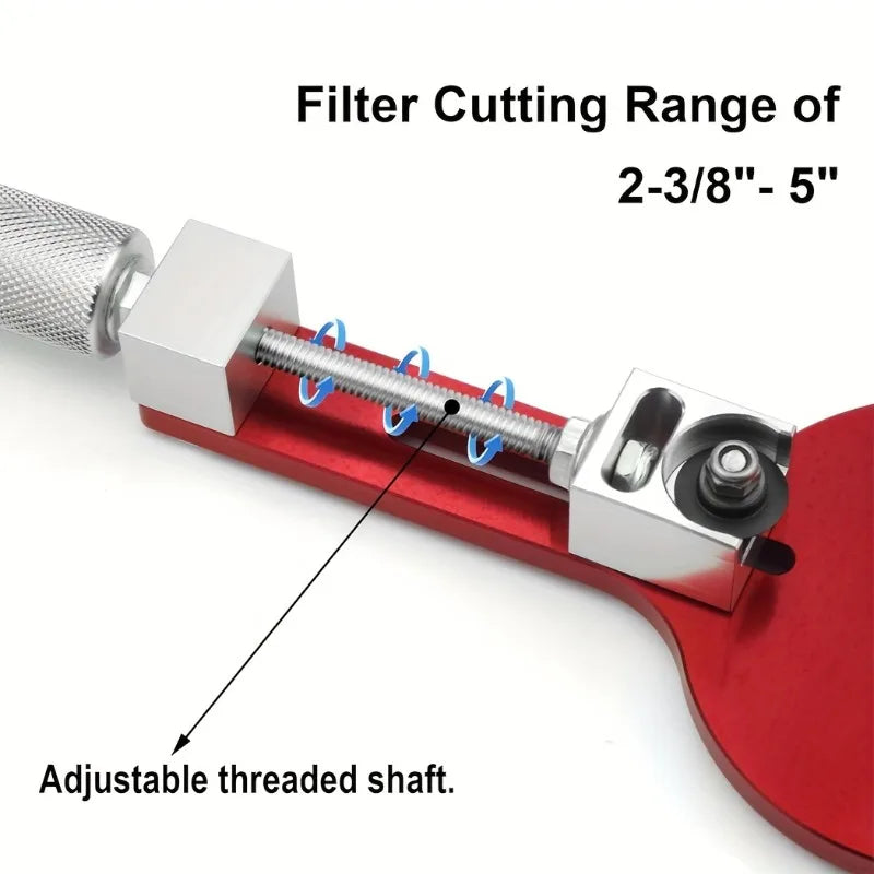 Oil Filter Cutter Tool 2-3/8 to 5 Inch | Aluminum Alloy #77750 Oil Filter Cutter QXL