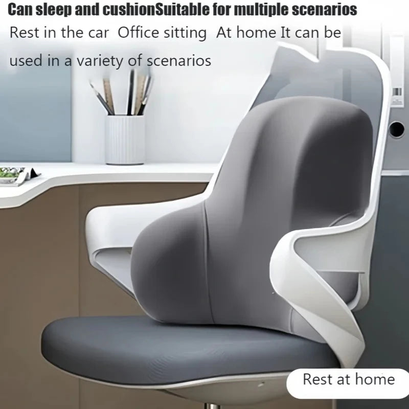 Memory Foam Lumbar Support Cushion | Car, Office & Gaming Lumbar Support Cushion QXL