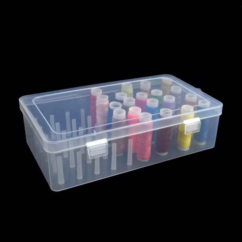 42-Spool Sewing Storage Box | Large Capacity PP Plastic Organizer Sewing Storage Box QXL