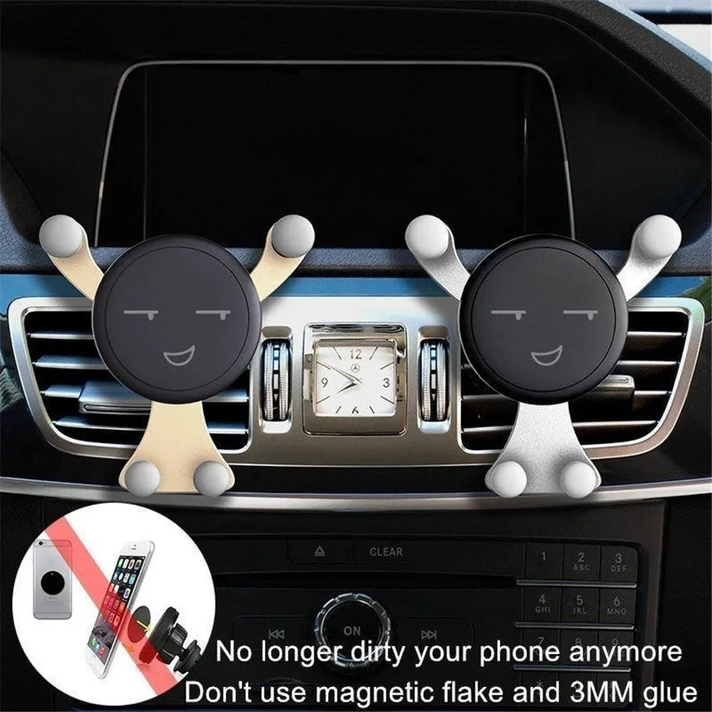Gravity Car Air Vent Phone Mount | Universal 4–6" Holder Car Phone Mount QXL