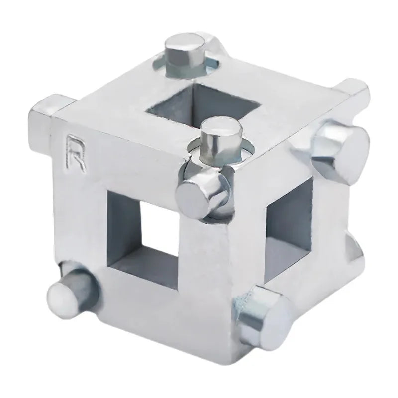 6-in-1 Disc Brake Piston Wind Back Cube Tool | 3/8in Drive Brake Piston Tool QXL SILVER