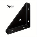Heavy-Duty Iron L-Brackets 90° Corner Braces | Furniture Corner Brace Brackets QXL 5pcs