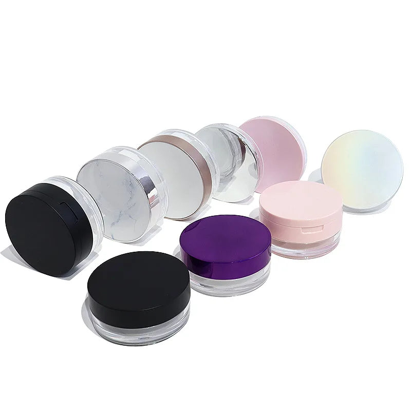 Travel Loose Powder Jar with Sifter | 5g–20g Makeup Container Powder Sifter Jar QXL