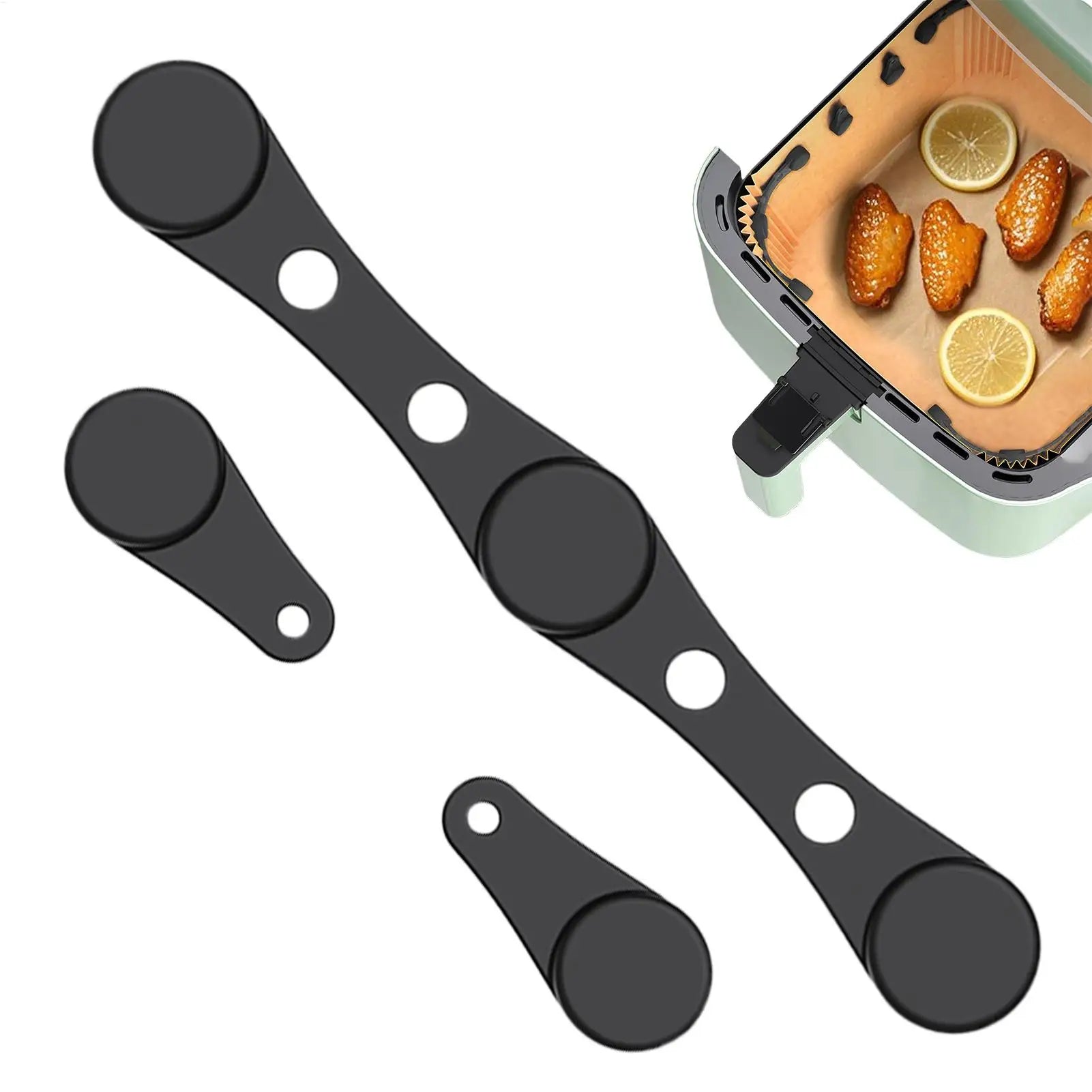 Air Fryer Silicone Magnetic Buckle | Parchment Paper Holder Air Fryer Accessory QXL
