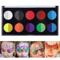 VERONNI UV Glow Face & Body Paint | Fluorescent Two-Colour UV Face & Body Paint QXL 10 color