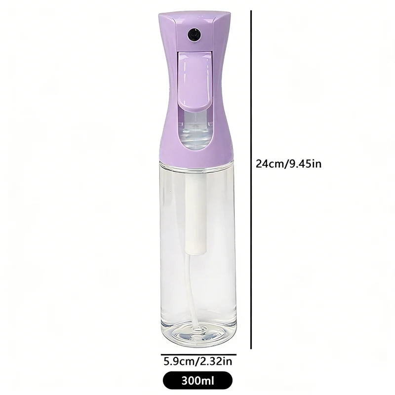 High-Pressure Refillable Spray Bottle | Continuous Mist Nozzle Refillable Spray Bottle QXL 300ml PURPLE