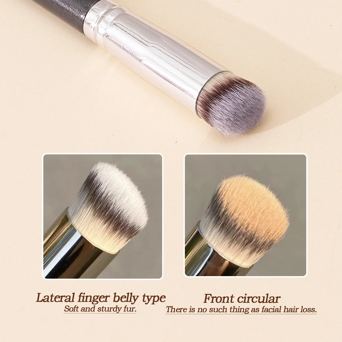 Precision Flat Head Concealer Brush – Wool Fiber #270 Concealer Makeup Brush QXL