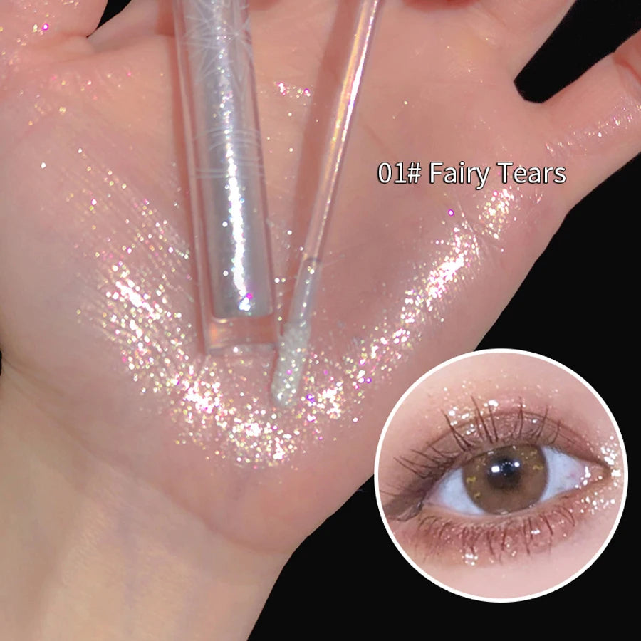MAXFINE Liquid Eyeshadow | High Pigment Pearl Glitter Liquid Eyeshadow QXL