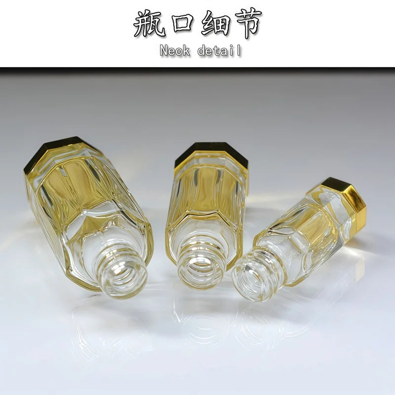 Luxury Glass Attar & Perfume Bottle | Zinc Alloy 3/6/12ml Perfume Oil Bottle QXL