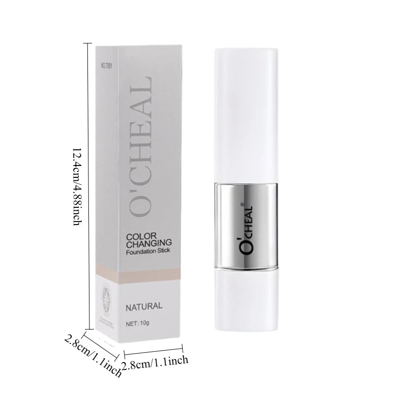 2-in-1 Color-Changing Foundation & Concealer Stick | Triangle Foundation Concealer Stick QXL