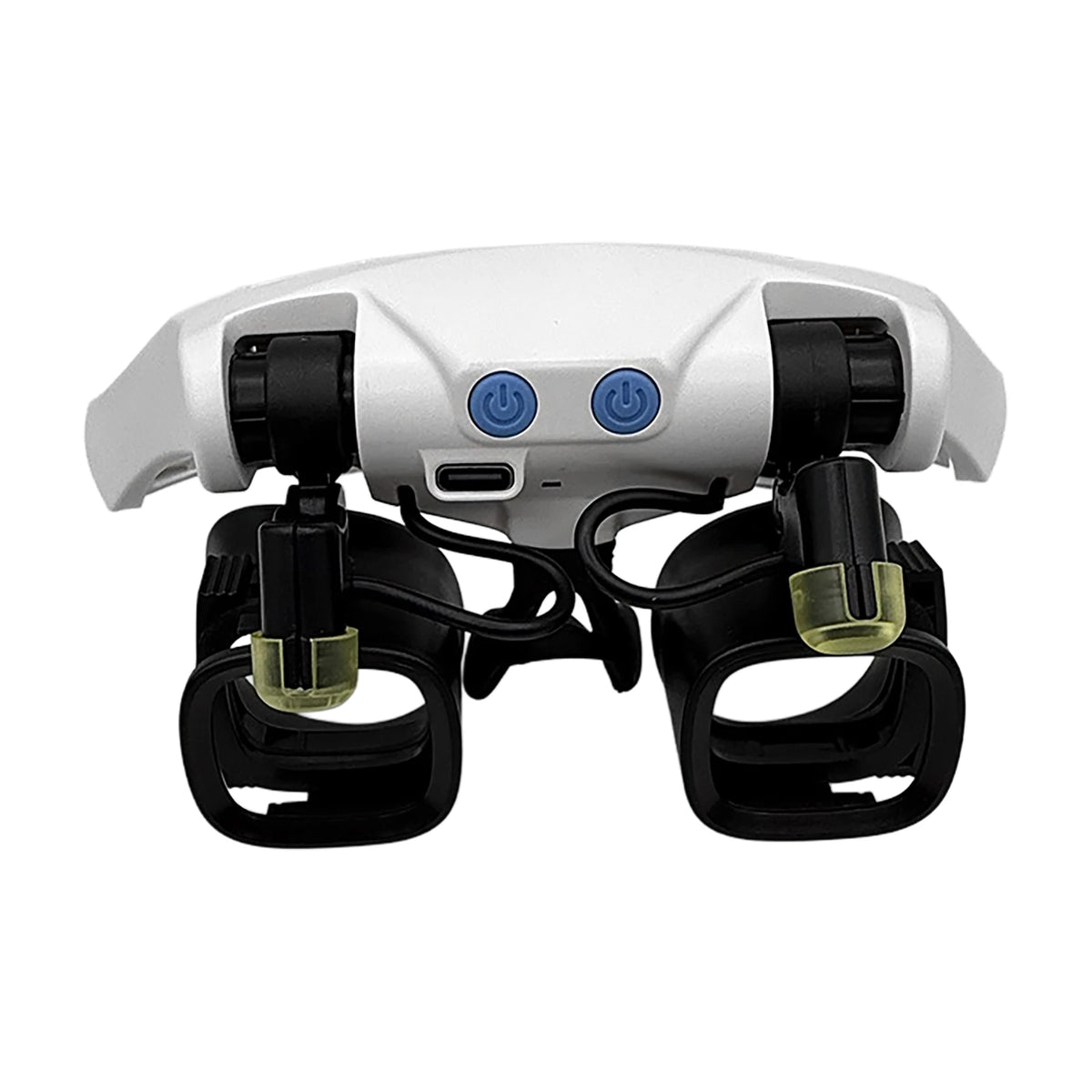 Dreamburgh Head-Mounted LED Magnifier Loupe – 5 Lens Pairs Magnifier Headset Loupe QXL Black White
