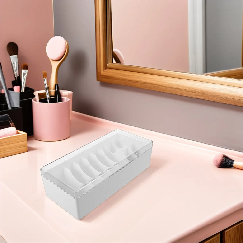 Acrylic Lash Extension Organizer | Flip Lid Storage Box Lash Supply Organizer QXL