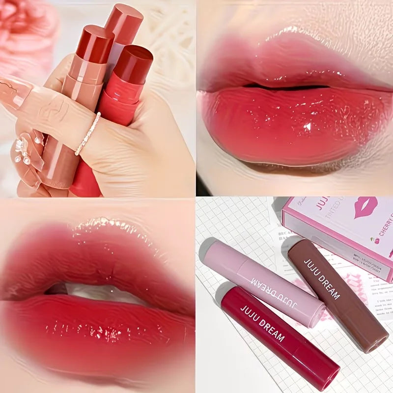 3-Piece Moisturizing Lip Set | Balm, Gloss & Long-Lasting Color Lip Care Set QXL