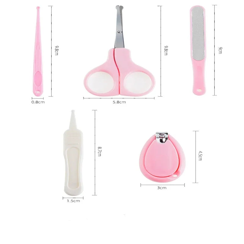 Baby Nail Care Kit – Clipper, Scissor, Trimmer & Tweezer Set Baby Grooming Kit QXL