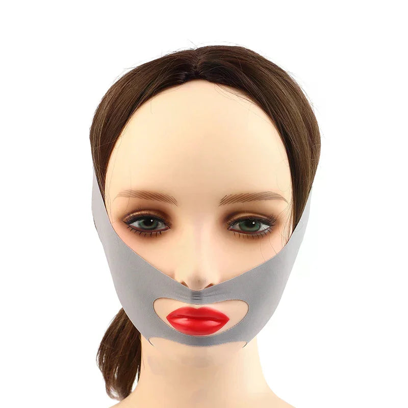 Breathable Face Lifting Belt | Double-Layer Chin Sculpting Mask Face Lifting Mask QXL