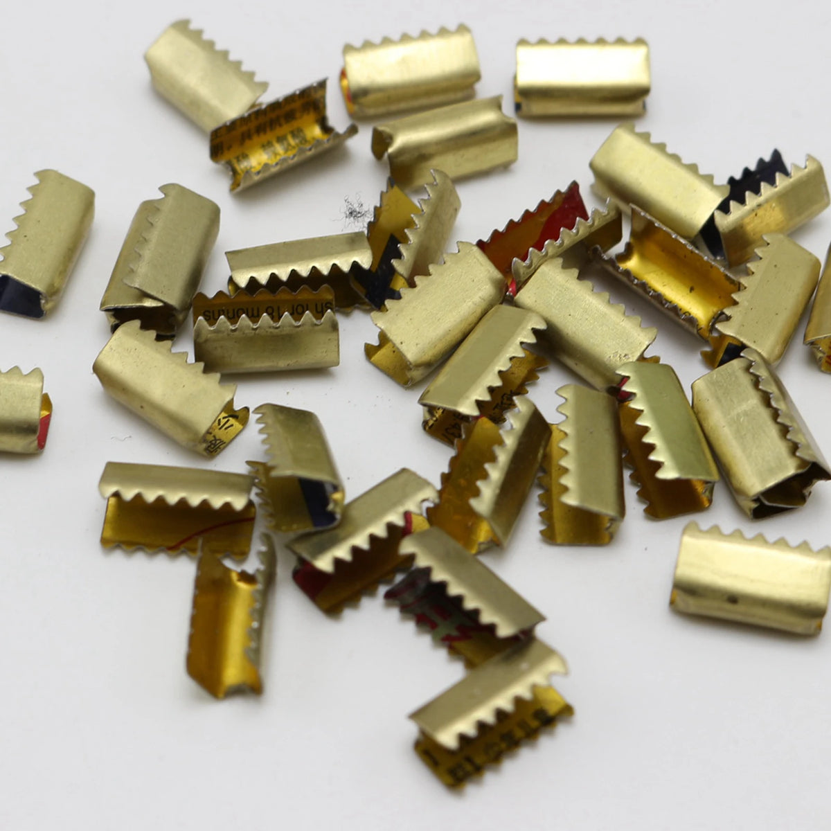 200-Pack Silver Fold Over Crimp Tube Connectors 5×12mm | 2mm Cord Jewelry Crimp Connector QXL