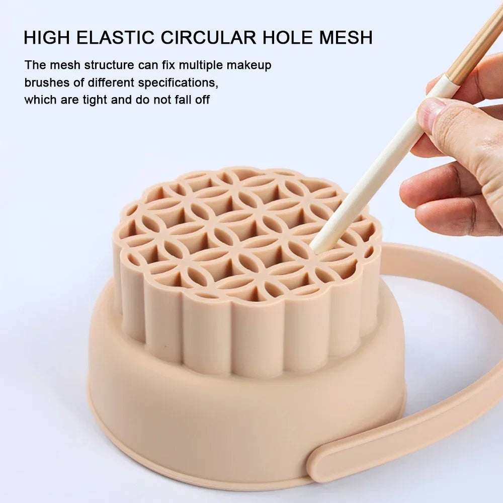 Silicone Makeup Brush Cleaning Bowl & Sponge Drying Set Brush Cleaning Set QXL