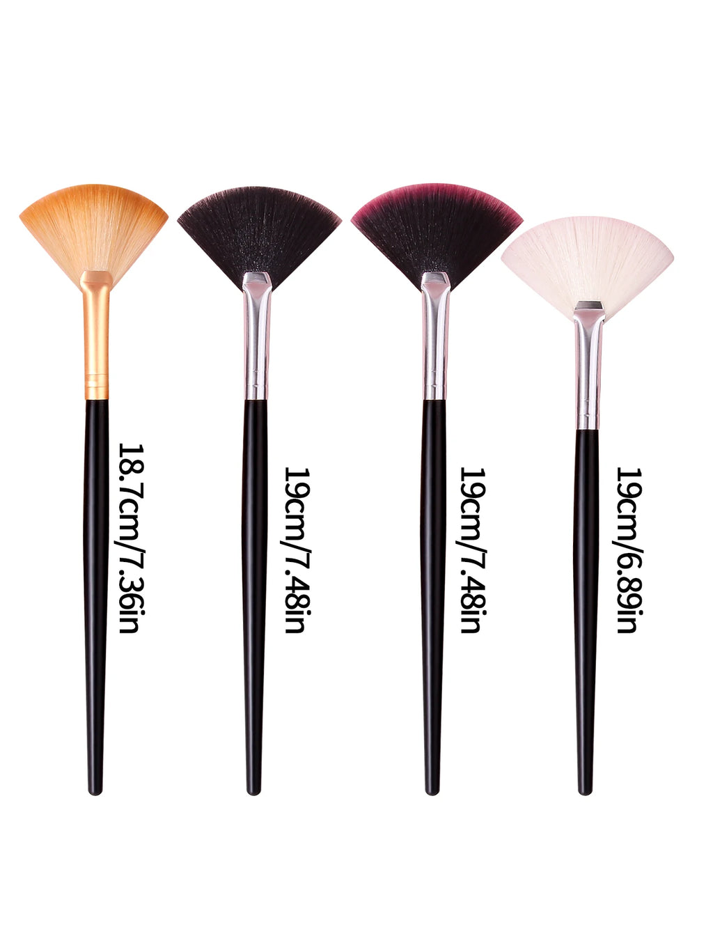 KOSSHOW Fan Brushes – Highlighter & Contour Makeup Set Fan Makeup Brush QXL