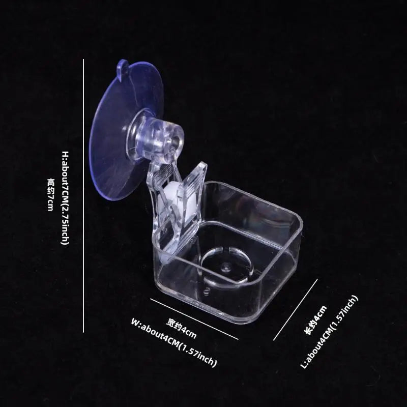 Reptile Suction Cup Feeder Bowl for Gecko Lizard Frog & Snake Reptile Feeder Bowl QXL A2