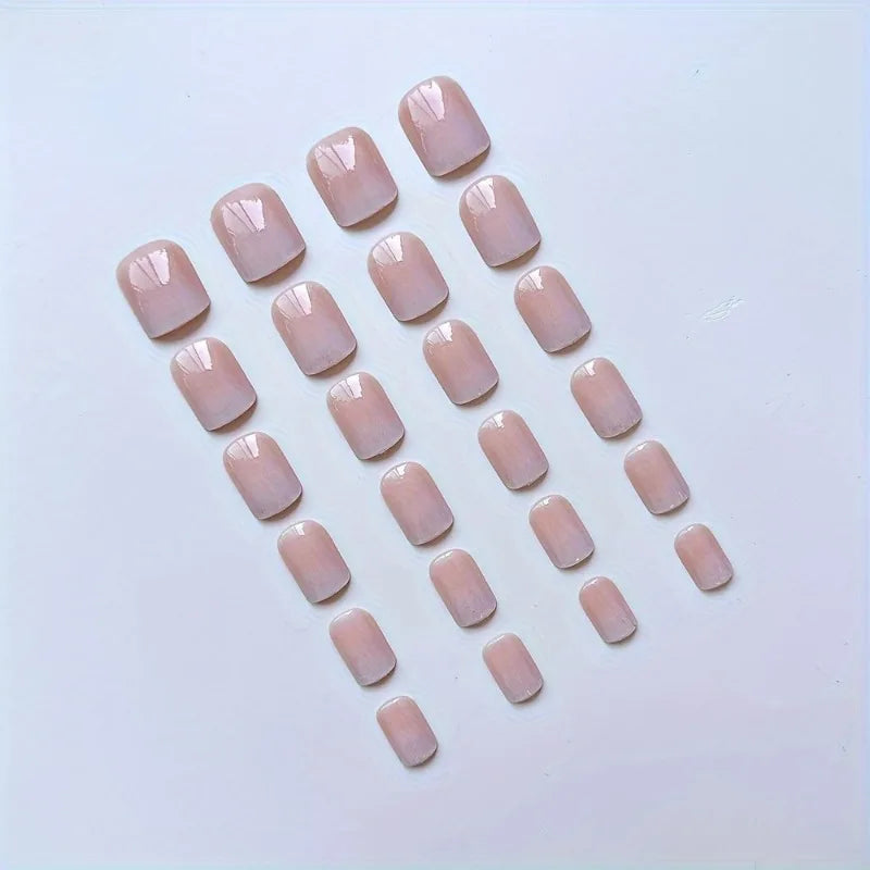 24-Piece Shiny Gradient Press-On Nails | Sweet Girl Style Press-On Nails QXL