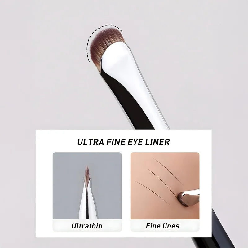 Black Crescent Eyeliner Brush | Ultra-Thin Precision Eye Brush Eyeliner Brush QXL