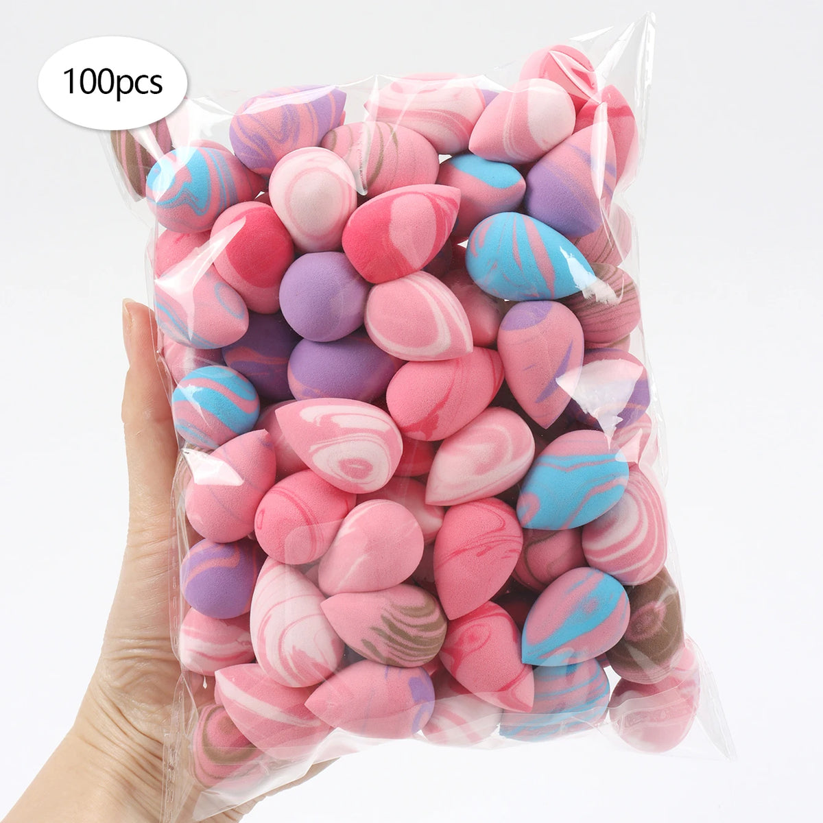 Mini Makeup Sponge Set – Wet & Dry Beauty Blenders 10–100 Pcs Makeup Sponge Set QXL 100Pcs